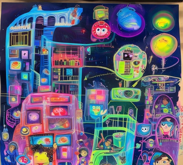 奇思妙想绘科技，一年级学生科技创新主题绘画作品赏析