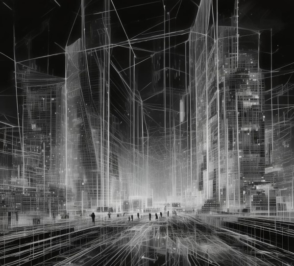 科技融合与数字创新，4K黑白色主题绘画的视觉革命与艺术新语