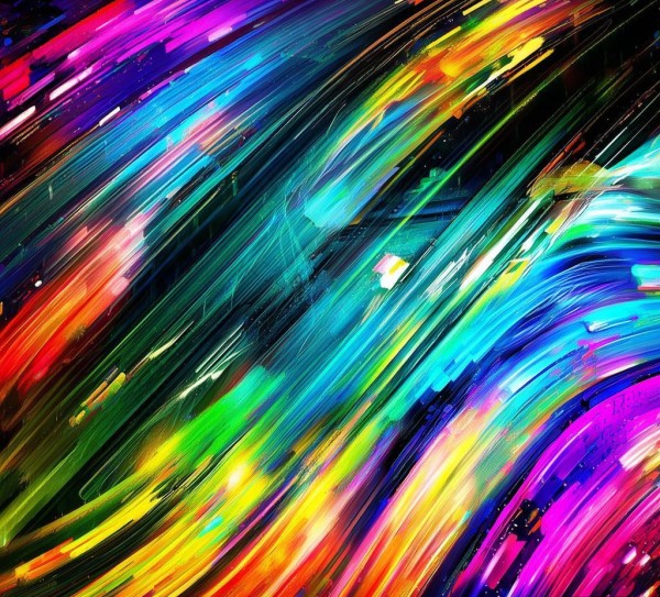 五颜六色的科技动态壁纸，流动的色彩与科技的完美融合，为数字生活注入活力