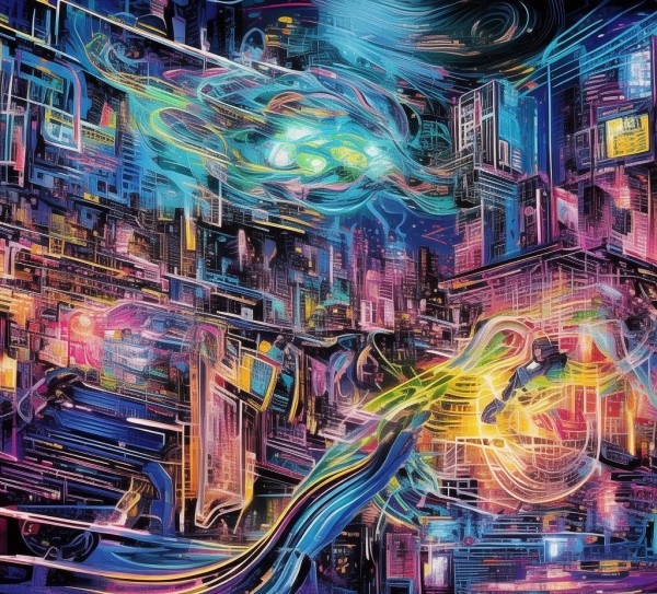 科技动态漫画图片高清版，艺术与科技的碰撞，为视觉体验注入动态新活力