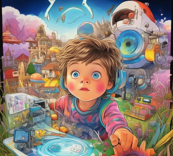 四年级的科技创新画,童趣与科技的奇妙碰撞 四年级的科技创新画,童趣与科技的奇妙碰撞